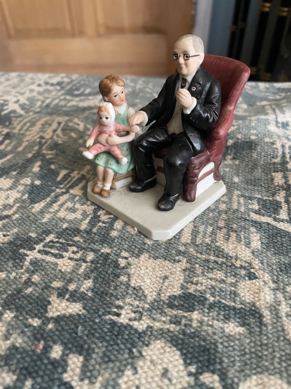 Little Patient Figurine Inspired by Norman Rockwell - White